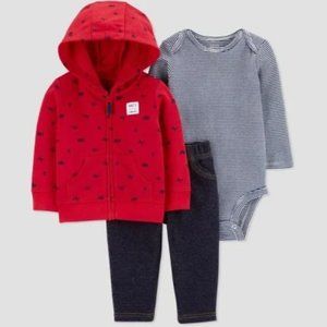 Newborn Boys Transportation 3 Pc clothing Set